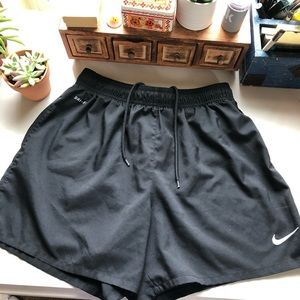 Nike black soccer shorts